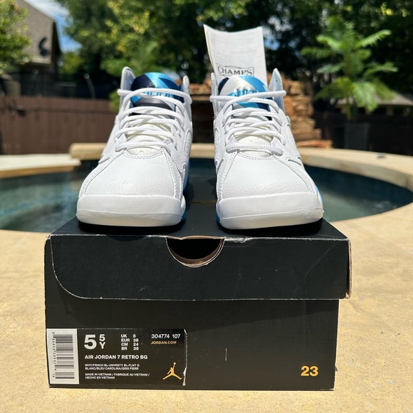 Jordan 7 French Blue - Pre- Owned, Size 5.5Y - Picture 7 of 8